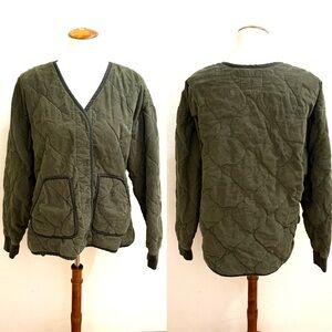 REI Olive Quilted Jacket